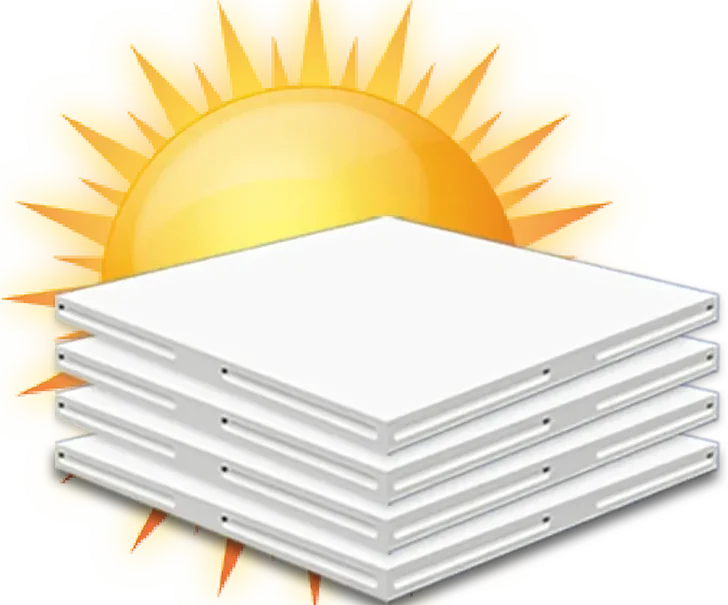 Cool roof tiles icon